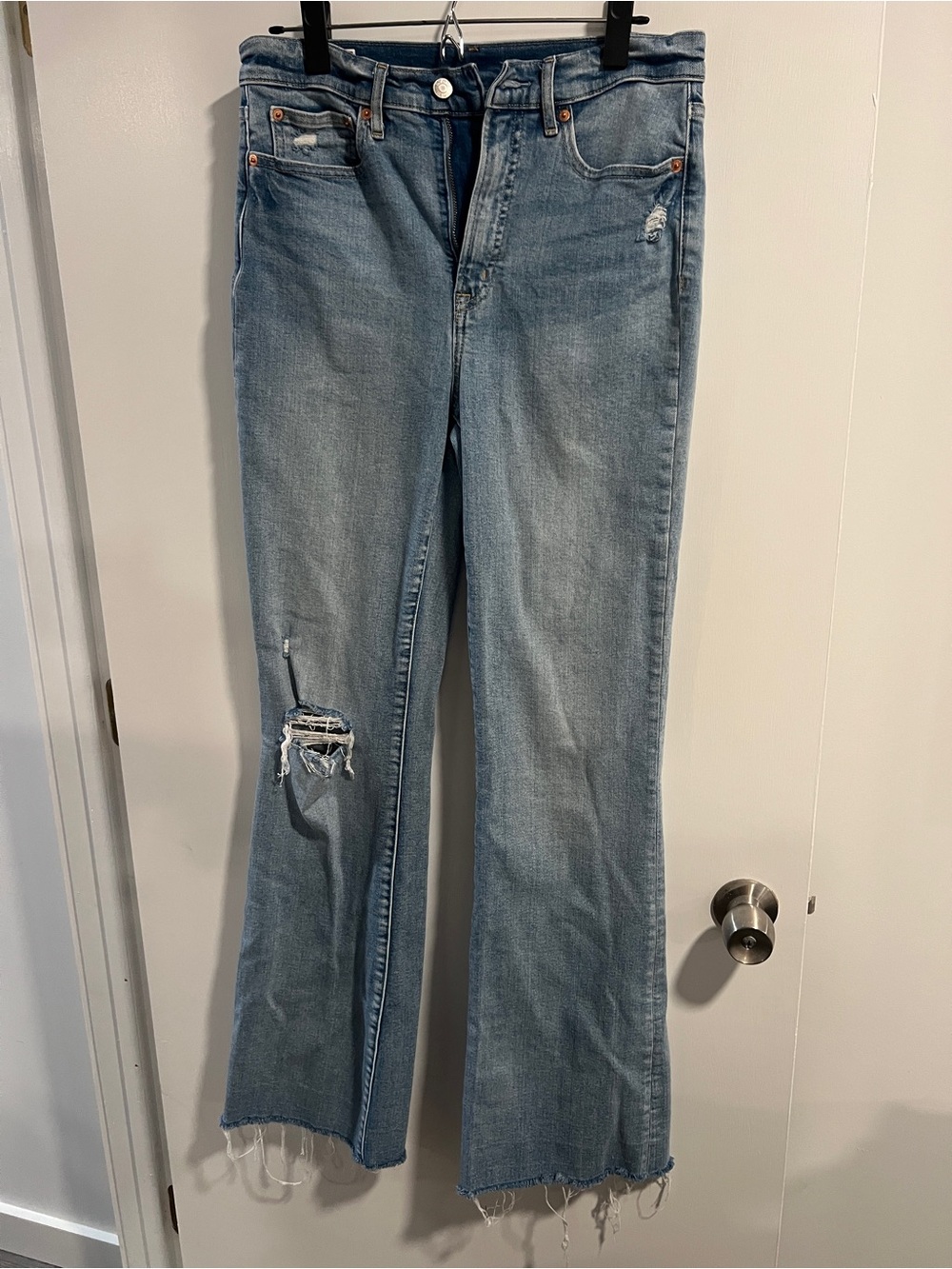 TALL 8T GAP Light Blue Distressed Flare Jeans